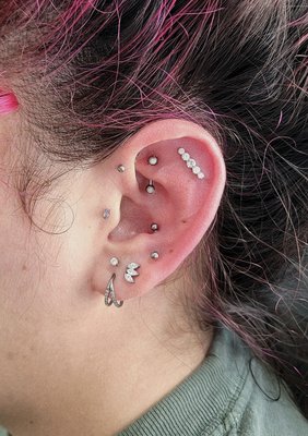 Ear Curation by Devyn and Samantha - This set uses pieces from Invictus Body Jewelry Ear Curation by Devyn and Samantha - This set uses pieces from Invictus Body Jewelry