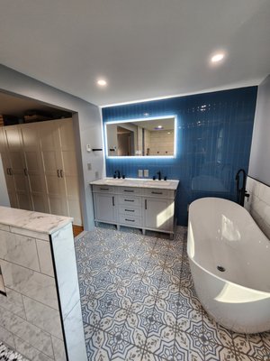 Bathroom Remodeling - You might be surprised how much you'll enjoy your daily routine in a brand-new bathroom. Our skilled home remodeling contractor can create a luxurious retreat by:
Installing a new shower, toilet, vanity or sink.
Replacing cabinets or countertops.
Laying new tile flooring or installing shower tiles.
Hanging new mirrors or light fixtures.
Removing walls for an open concept setting.
Transform one of your dreariest rooms with bathroom remodeling services in the Redford Twp or Livonia, MI area. Call 248-289-7955 today. Bathroom Remodeling - You might be surprised how much you'll enjoy your daily routine in a brand-new bathroom. Our skilled home remodeling contractor can create a luxurious retreat by:
Installing a new shower, toilet, vanity or sink.
Replacing cabinets or countertops.
Laying new tile flooring or installing shower tiles.
Hanging new mirrors or light fixtures.
Removing walls for an open concept setting.
Transform one of your dreariest rooms with bathroom remodeling services in the Redford Twp or Livonia, MI area. Call 248-289-7955 today.