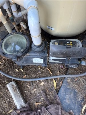 Pump Remove and Replace - Got a call and went out and replaced his Broken Jandy Pool pump. replaced with a new Waterways 1.65 VS speed pool pump. customer was happy with results, very quiet and runs great. Pump Remove and Replace - Got a call and went out and replaced his Broken Jandy Pool pump. replaced with a new Waterways 1.65 VS speed pool pump. customer was happy with results, very quiet and runs great.