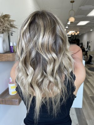 Bold and blended balayage - What is Balayage ?
Balayage simply means “ to paint “.
Balayage is a beautifully blended technique we use to create soft blended and lived in looks. This technique allows for clients to go longer without needing a touch up and also looks more natural! Bold and blended balayage - What is Balayage ?
Balayage simply means “ to paint “.
Balayage is a beautifully blended technique we use to create soft blended and lived in looks. This technique allows for clients to go longer without needing a touch up and also looks more natural!