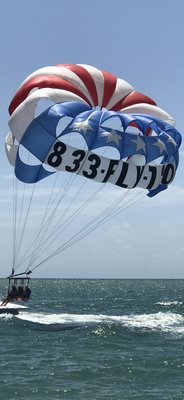 Summer is here - Englewood Parasail had a full 1200 ft of tow line with the longest rides in SW Florida. Rise above other companies for an unobstructed view of the Gulf of Mexico and Englewood. Summer is here - Englewood Parasail had a full 1200 ft of tow line with the longest rides in SW Florida. Rise above other companies for an unobstructed view of the Gulf of Mexico and Englewood.