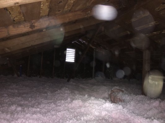 Insulation removal and fiberglass blow in 11/10/22 - Attic clean out and replacement with new fiberglass