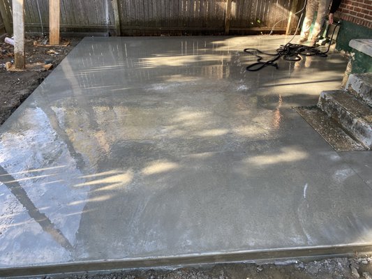 Huge patio and walkway install - This is a large outside patio connecting to a walkway and home all around pool and home . We do big and small concrete installations