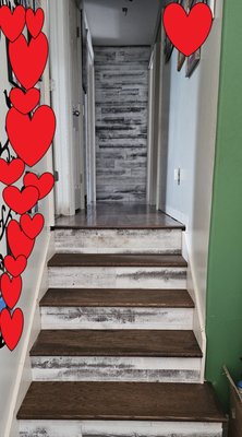 Stair Remodel - A true before and after of these amazing stairs! They are turning out beautiful!