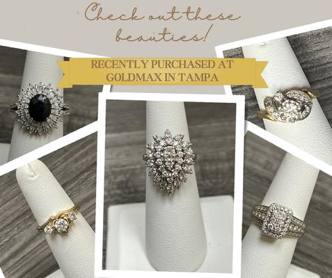 "Ring" in the New Year - These are just a few of the gold and diamond rings we purchased at the end of 2024!