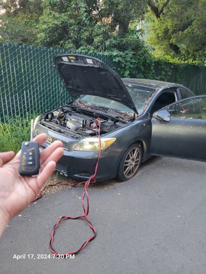 Scion a new car key with a remote in Newark - Scion was made a new key with a remote in Newark.

Beaver Auto Locksmith, car keys locksmith, car keys, all keys lost, spare key, car lockout in Burlingame, Cupertino, Daly City, Foster City, Fremont, Gilroy, Los Altos, Menlo Park, Millbrae, Milpitas, Mountain View, San Jose, Los Gatos, Saratoga, Alameda, San Mateo, Santa Clara