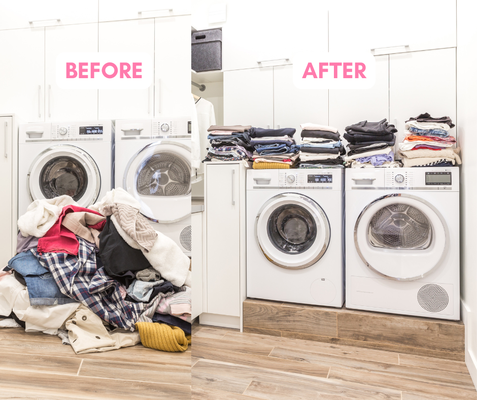 Laundry Service - Our clients save time during the week by leaving the laundry loads to us. We can wash, dry, fold and put away laundry. Ask for pricing! Laundry Service - Our clients save time during the week by leaving the laundry loads to us. We can wash, dry, fold and put away laundry. Ask for pricing!