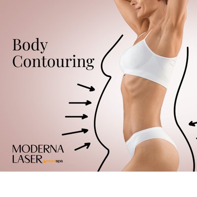 Body Contouring - What Is Body Contouring?

Here, at Moderna Laser & Med Spa, we understand the struggle of working out, eating right, and still not seeing results.

With our body contouring technology, we can target those exact areas you wish to improve and give you that extra boost on your journey towards your goals!

From fat reduction to varicose veins, Body Contouring is designed to help you achieve the looks of your dreams. 

How Does It Work?

After analyzing your skin and hearing about the goals you wish to achieve, our skilled technician will build a treatment plan together with you to help you reach your goals as quick as possible.

As Body Contouring is not a replacement for a healthy diet or regular exercise, it is very beneficial when incorporated together with practicing a healthy lifestyle.

The Alma VShape Machine is specifically designed for active individuals who are already keeping up with a regular wellness routine but wish to enhance the results even further.