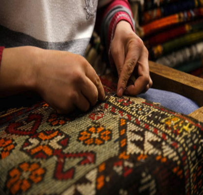 Expert Rug Repair - Our team of skilled artisans and technicians is trained to handle various types of rug damage. Whether your rug has suffered from frayed edges, torn fringes, holes, or discoloration, we offer precise repair services to restore its structure and appearance. Using techniques honed over decades, we carefully match the original material, dyes, and weaving methods to ensure that each repair is seamless and authentic.
Common Rug Repairs:
Fringe Repair and Replacement: The fringes of a rug can become worn or torn over time. Our experts can repair or replace these with great attention to detail, bringing back the rug’s original look.
Edge Binding and Serging: Damaged edges can lead to further unraveling and compromise the structural integrity of the rug. We provide professional edge binding and serging services to strengthen and restore the rug’s perimeter.
Hole and Tear Repairs: From small punctures to larger tears, our team meticulously restores any imperfections, carefully reweaving the rug fibers to ensure a strong and invisible repair.
Color Restoration: Rugs can fade or discolor due to exposure to sunlight or chemicals. We use safe, high-quality dyes to restore the rug’s original colors, enhancing its vibrancy and charm. Expert Rug Repair - Our team of skilled artisans and technicians is trained to handle various types of rug damage. Whether your rug has suffered from frayed edges, torn fringes, holes, or discoloration, we offer precise repair services to restore its structure and appearance. Using techniques honed over decades, we carefully match the original material, dyes, and weaving methods to ensure that each repair is seamless and authentic.
Common Rug Repairs:
Fringe Repair and Replacement: The fringes of a rug can become worn or torn over time. Our experts can repair or replace these with great attention to detail, bringing back the rug’s original look.
Edge Binding and Serging: Damaged edges can lead to further unraveling and compromise the structural integrity of the rug. We provide professional edge binding and serging services to strengthen and restore the rug’s perimeter.
Hole and Tear Repairs: From small punctures to larger tears, our team meticulously restores any imperfections, carefully reweaving the rug fibers to ensure a strong and invisible repair.
Color Restoration: Rugs can fade or discolor due to exposure to sunlight or chemicals. We use safe, high-quality dyes to restore the rug’s original colors, enhancing its vibrancy and charm.