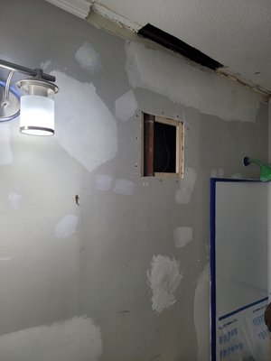 Drywall Repair, 2023 - This was drywall repair, and popcorn ceiling repair, 2023