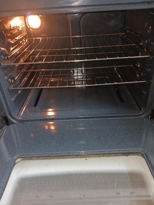 Oven deep clean - This oven was dirty and had a lot of grease and stuck in food! The results speak for themselves.