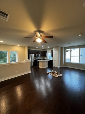 Interior Painting - From brown to White.. it’s amazing what a fresh coat of paint can do to a house . One more job completed!