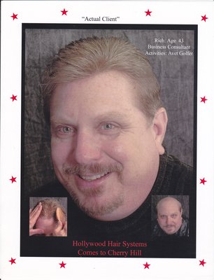 European Hair Design - The journey began 28 years ago with a vision to be the absolute best in the industry of hair replacement. This local newspaper article was written over 25 years ago. That little girl in my arms, my oldest, is now a successful young lady.  Time has passed but my passion for what I do has not. The majority of my customers have been with me since this picture was taken. We have moved to a larger location at 801 Hopkins Road in Haddon Township but our phone number remains the same at 856.429.1895