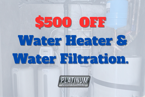 WATER HEATER & WATER FILTRATION COMBO - Water Heater and Water Filtration combo to insure your investment is protected backed with our 20 year warranty! WATER HEATER & WATER FILTRATION COMBO - Water Heater and Water Filtration combo to insure your investment is protected backed with our 20 year warranty!