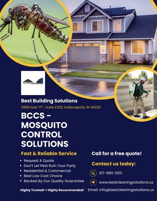 Mosquito Control Solutions - Take Back Your Yard from Mosquitoes, flying insects and more.
Your outdoor space should support how you live, not become the part of your home or commercial facility that everyone avoids. Best Mosquito Control Solutions of Indianapolis, IN helps homeowners enjoy more comfortable time outside with mosquito control services designed for real life, from quiet mornings on the patio to family evenings in the backyard and weekends spent around the pool.