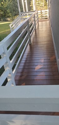 cleaning and priming and stained - transformation