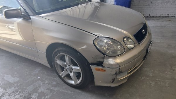 Front Bumper & fender repair - This is a 2001 Lexus GS400 that came in for some front end damage. Front Bumper & fender repair - This is a 2001 Lexus GS400 that came in for some front end damage.