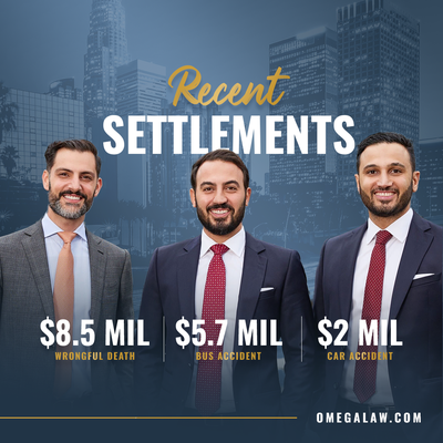 View Our Recent Settlements - Recovering Millions For Our Clients! Here are some of the most recent settlement results by Omega Law Group, one of the top personal injury and accident attorneys with over 20 locations.
https://www.omegalaw.com/results/