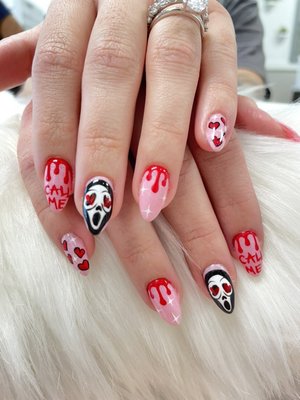 *NEW! Halloween Nail Designs - Just a few Halloween nail designs. Most designs are done by Lynda! If you’d like any Halloween nail art, be sure to book an appointment with her! *NEW! Halloween Nail Designs - Just a few Halloween nail designs. Most designs are done by Lynda! If you’d like any Halloween nail art, be sure to book an appointment with her!