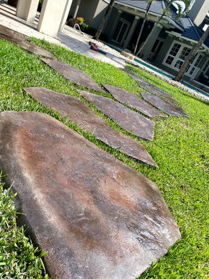stepping stone walkway - our custom stepping stones offer a unique and completely custom way to build a walkway while providing a natural and earthy look :) stepping stone walkway - our custom stepping stones offer a unique and completely custom way to build a walkway while providing a natural and earthy look :)