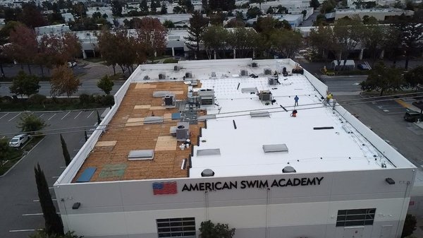 Commercial TPO Roof - This was a commercial TPO Roof installation we completed for American swim academy in Fremont , CA Commercial TPO Roof - This was a commercial TPO Roof installation we completed for American swim academy in Fremont , CA