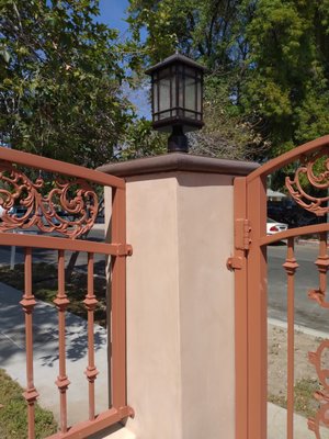 Project: wall construction + iron gate - wall construction + iron gate Project: wall construction + iron gate - wall construction + iron gate