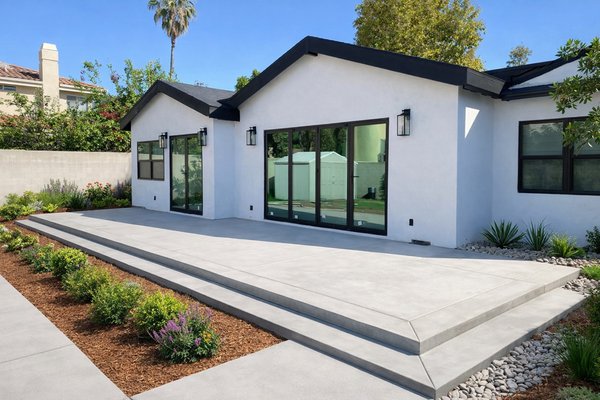 Backyard patio - Two different projects one is a backyard decorative patio. The other is a front driveway entrance. Backyard patio - Two different projects one is a backyard decorative patio. The other is a front driveway entrance.