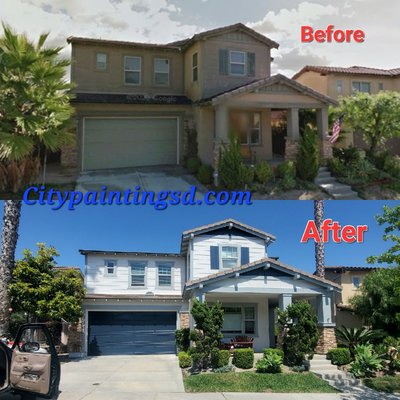 Exterior Painting in eastlake chula vista - Typical projects we do is exterior, pressure wash, stucco repairs and painting.
