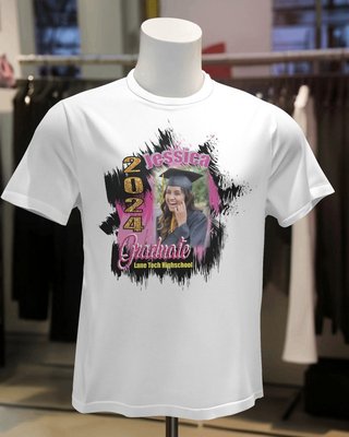 Fully Customizable Graduation Shirts - Fully customizable shirts are available, allowing you to personalize the graduate's name, picture, and select a color of your choice. Fully Customizable Graduation Shirts - Fully customizable shirts are available, allowing you to personalize the graduate's name, picture, and select a color of your choice.