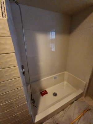 ADA compliant bathroom ugrade - A previous contractor stated this project in August 2023. Now October, now only is it now anything the customer requested but as an elderly client is was not practicle nor ADA compliant. We demoed and started over. ADA compliant bathroom ugrade - A previous contractor stated this project in August 2023. Now October, now only is it now anything the customer requested but as an elderly client is was not practicle nor ADA compliant. We demoed and started over.