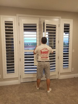 About Us ☀️ - Our Mission

We're passionate about our work and as a local company pledge to give the best blinds and Solar Screen installation and service to every customer we serve. SunOff Blinds and Solar Screens of Las Vegas will do everything possible to deliver only the best possible product for the lowest price.

Our Team 

Our team is highly skilled and has years of experience. In fact all our Blinds, Solar Screen and Shutter installers must have at least five years of installation experience in order to be employed by SunOff Blinds and Solar Screens of Las Vegas. And most of all they have to love what they do to work for SunOff. 

And one of the ways we make sure our customers are always happy is SunOff does not pay commission in fact the way are employees get bonuses is strictly by customer ratings at the end of the job. So don't be surprised when our office calls you within 48 hours of getting your blinds, solar screens or shutters installed asking you if everything is 100% perfect.

Committed to YOU

As a Blinds and solar screen Las Vegas company we are the most committed company in the field today. Our customers will always have a team of people here at SunOff ready to handle any issue they might have. With our 25 year warranty on most Blinds and Solar Screen product you'll be able to be worry free of any factory defect!