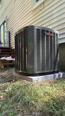 Trane HVAC Installation - HVAC Installation Summary

Performed a complete replacement of the existing HVAC system with a new 3-ton Trane gas split system. Removed the existing equipment and installed the new Trane outdoor condenser, matching gas furnace and evaporator coil, including all required refrigerant, electrical, low-voltage, gas, flue, condensate, and thermostat connections.

Installed a complete two-zone ducted zoning system with a new zone control panel, two motorized dampers, and independent zone controls. Fabricated and installed a new supply plenum and modified the existing ductwork to properly separate and distribute conditioned airflow between both zones.

Completed full system startup and commissioning in heating and cooling modes. Tested the Trane equipment, thermostats, zoning controls, dampers, airflow, refrigerant circuit, condensate drainage, electrical components, and safety controls.

New Trane system and two-zone ductwork were fully installed, tested, commissioned, and left operational.