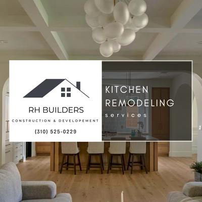 Kitchen Remodeling Services - Revitalize your kitchen with new cabinetry, countertops, and appliances. RH Builders creates functional spaces designed for cooking and entertaining. Call now to schedule your kitchen consultation!