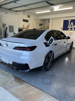 Mobile Tint installation done in Ladera Ranch - Brand new 2024 BMW I7 tinted on location in Ladera Ranch Mobile Tint installation done in Ladera Ranch - Brand new 2024 BMW I7 tinted on location in Ladera Ranch