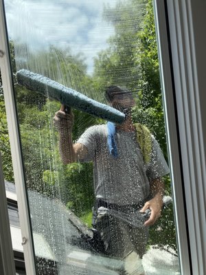Window Cleaning! - Erich has been cleaning windows for over 15 years. He has developed a mastery which shows in every window pane that he cleans! Window Cleaning! - Erich has been cleaning windows for over 15 years. He has developed a mastery which shows in every window pane that he cleans!
