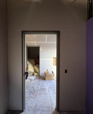 This is a New office, we hung The drywall and taped it. - This Office Project was done not only fast but Way under budget.