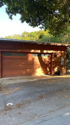 San Carlos - Custom wood garage door - Check this out - Aria Project San Carlos - Custom wood garage door - Check this out - Aria Project
