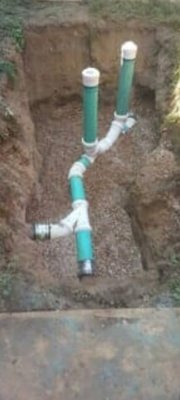 sewer repair at Bellevue - replace all concrete pipes for sewer line and install back to back clean out sewer repair at Bellevue - replace all concrete pipes for sewer line and install back to back clean out