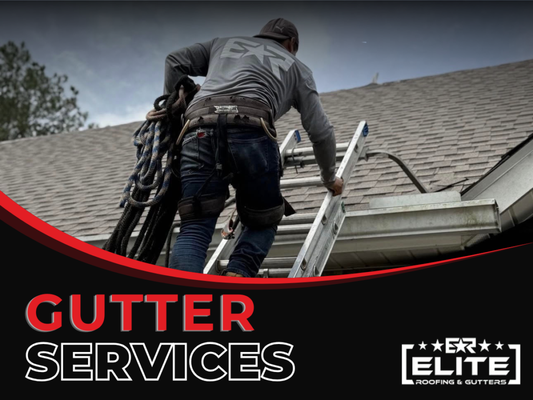 Gutter Services - Elite Roofing & Gutters provides complete gutter services designed to protect residential and commercial properties from water damage, drainage problems, and costly structural issues. A properly functioning gutter system plays an important role in directing rainwater away from your roof, foundation, siding, landscaping, and other vulnerable areas of your property. Our experienced team specializes in gutter installation, gutter replacement, gutter repairs, seamless gutter systems, gutter cleaning, downspout installation, and preventative gutter maintenance using high-quality materials built for long-term durability and performance.

We understand that damaged or clogged gutters can lead to serious issues such as roof leaks, erosion, foundation damage, mold growth, siding deterioration, and standing water around your property. That is why we focus on providing dependable gutter solutions tailored to the specific drainage needs of each home or commercial building. Whether you are dealing with sagging gutters, leaks, loose brackets, overflowing water, damaged downspouts, or aging gutter systems, our team delivers reliable repairs and professional workmanship designed to restore proper water flow and improve drainage efficiency.

Elite Roofing & Gutters also offers seamless gutter installations custom-fit to your property for improved performance, reduced maintenance, and a cleaner appearance compared to traditional sectional gutter systems. We use proven installation methods and durable materials designed to withstand severe weather conditions, heavy rainfall, and seasonal debris buildup while protecting your property year-round.

Our goal is to help homeowners and business owners avoid costly water-related damage with dependable gutter systems built for long-lasting protection and performance. We are committed to honest communication, quality craftsmanship, and exceptional customer service on every project. Whether you need a full gutter replacement, minor repairs, routine maintenance, or upgraded drainage solutions, Elite Roofing & Gutters delivers trusted gutter services focused on protecting your property and improving long-term reliability.