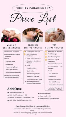 Price & Services - We’re excited to announce the release of our new prices starting October 6th! ✨ Price & Services - We’re excited to announce the release of our new prices starting October 6th! ✨