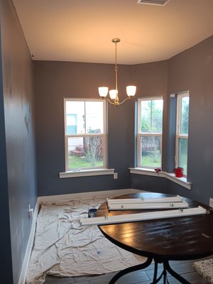 repainting - customer needed thier condo updated before the new tenants, she was happy with the update and another 5 stars!