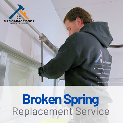 Broken Spring - Expert residential garage door spring replacement by MRS Garage Door Services. Ensuring safety and smooth operation with high-quality, durable spring replacements, tailored specifically for home garage doors. Broken Spring - Expert residential garage door spring replacement by MRS Garage Door Services. Ensuring safety and smooth operation with high-quality, durable spring replacements, tailored specifically for home garage doors.