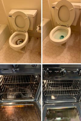 Move out cleaning - This home was deep cleaned 4 years ago. The home owners called us for a deep clean and that is some of the results. They were very pleased.