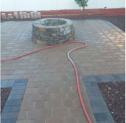 Cement and Pavers - We do masonry and concrete work as well! 
We offer complete design build hardscape and landscape installs.