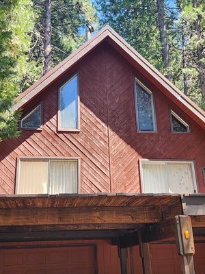 Deck Repair / Dry rot replacement and Exterior Painting in Arnold CA - We just completed a roof and deck refinishing project in Arnold, CA, where we replaced rotten beams and framing to restore the home’s struct