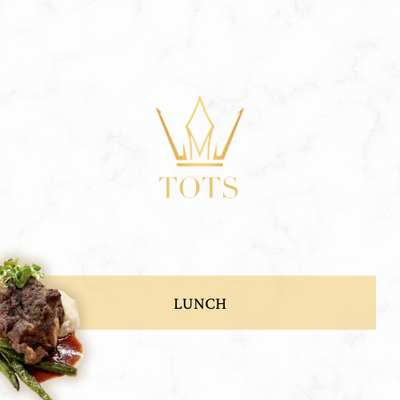 Lunch Menu - Our lunch menu combines light sophistication with bold flavors, featuring delicacies such as tomato bisque, artisanal charcuterie, and perfectly crafted entrées—all designed to elevate your midday gathering.