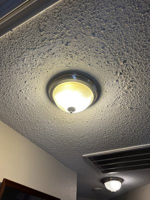 Ceiling Patch - Client had a hole on the ceiling and we came out and patched it up like new. Ceiling Patch - Client had a hole on the ceiling and we came out and patched it up like new.