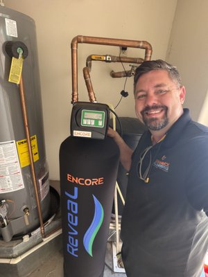 Gas water heater water softener replacement - Gas water heater and water softener replacement for a Phoenix homeowner. Removed old leaking heater and failing softener, installed new high-efficiency gas unit and upgraded softener with proper shutoff valves, drain, and code-compliant connections. Clean, professional install with old equipment hauled away. Gas water heater water softener replacement - Gas water heater and water softener replacement for a Phoenix homeowner. Removed old leaking heater and failing softener, installed new high-efficiency gas unit and upgraded softener with proper shutoff valves, drain, and code-compliant connections. Clean, professional install with old equipment hauled away.