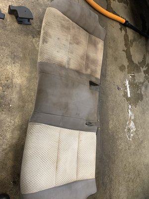 Shampoo and Stain Extraction - These seats were in pretty bad shape. But, with meticulous care and a miraculous shampoo and stain extraction, we brought this customers seats back to life. Shampoo and Stain Extraction - These seats were in pretty bad shape. But, with meticulous care and a miraculous shampoo and stain extraction, we brought this customers seats back to life.