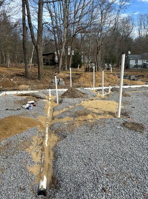 New construction home in the poconos ! - New construction home in poconos 3 full bathrooms !! All the plumbing rough in for entire house plus radiant floor heating !! And all the finishing work !! All brand new fixtures just completed underground work and radiant floor heating waiting for frame to go up to start my plumbing rough in ! New construction home in the poconos ! - New construction home in poconos 3 full bathrooms !! All the plumbing rough in for entire house plus radiant floor heating !! And all the finishing work !! All brand new fixtures just completed underground work and radiant floor heating waiting for frame to go up to start my plumbing rough in !